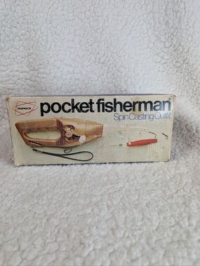 Vintage Popeil Pocket Fisherman 1972 Spin Casting Outfit w Box